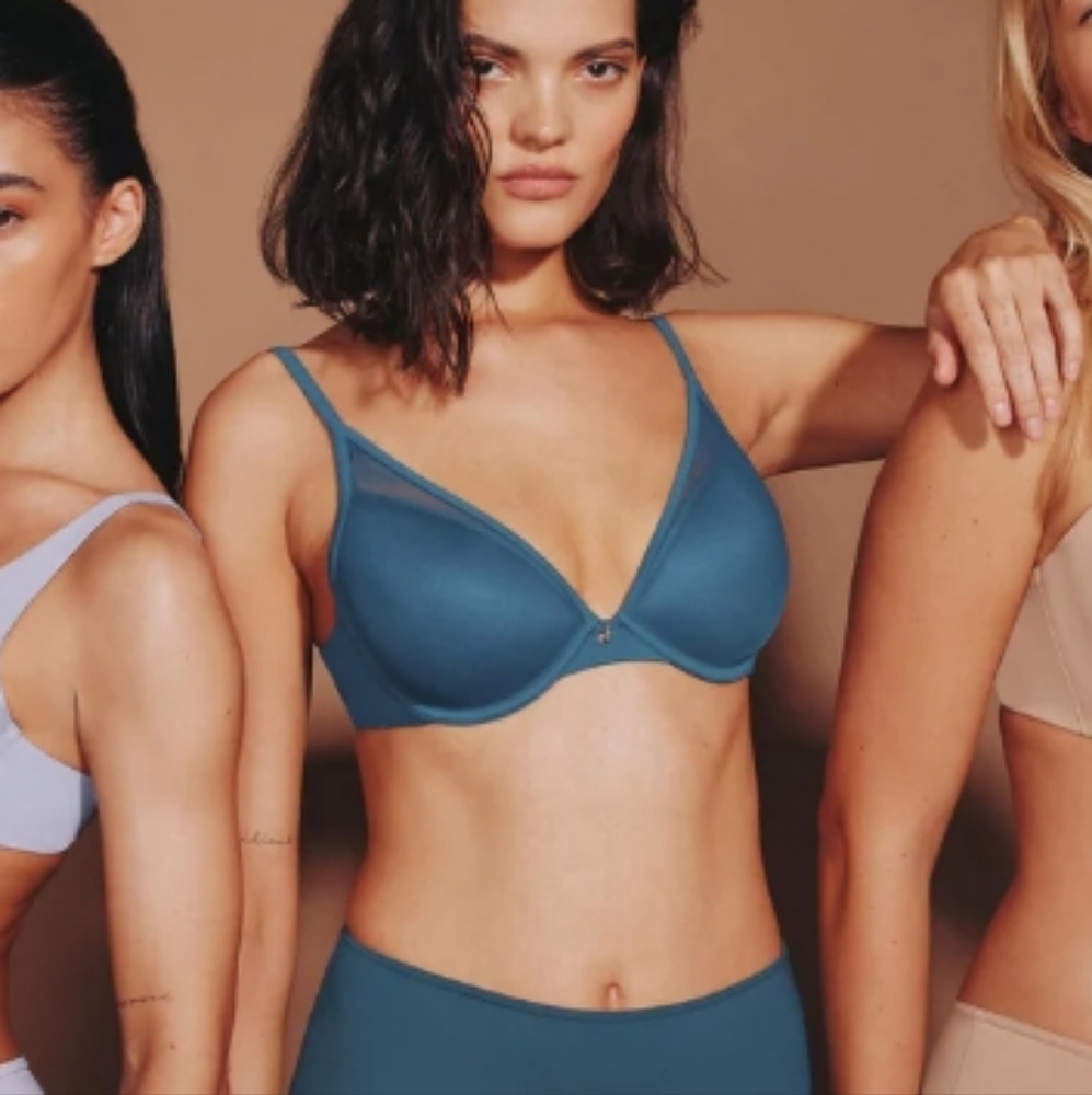 Thirdlove Lined Mesh Plunge Bra